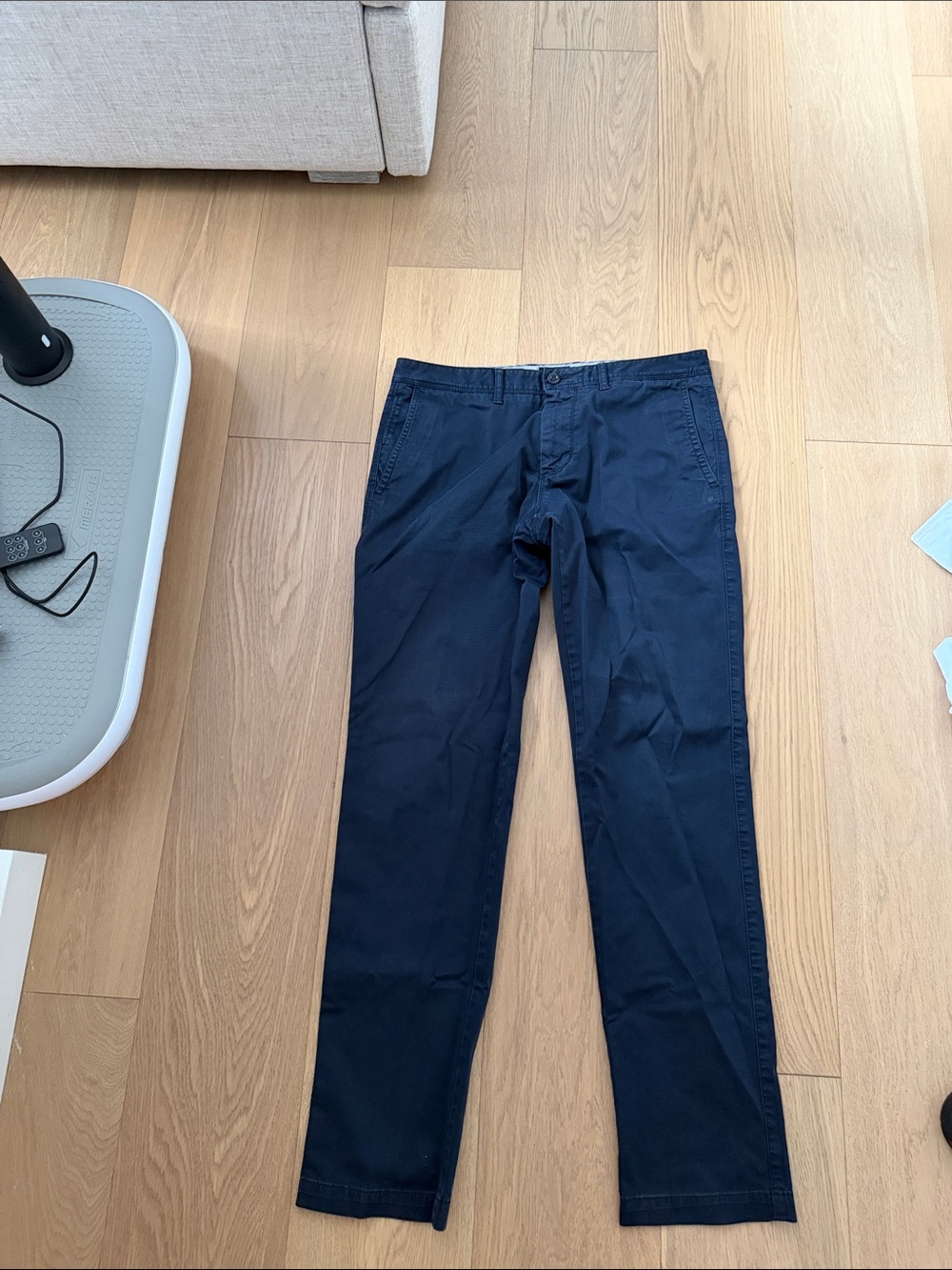 Boss Navy Blue Slim Chinos - size 30R